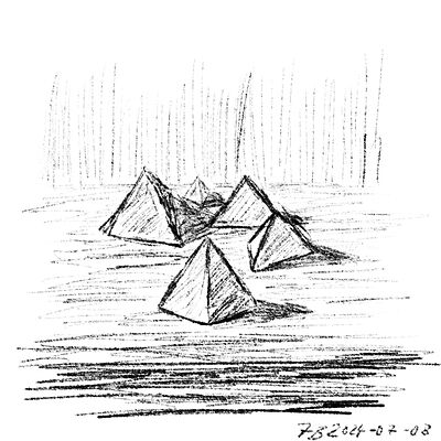 Tetrahedon Crystals From a Distant Planet