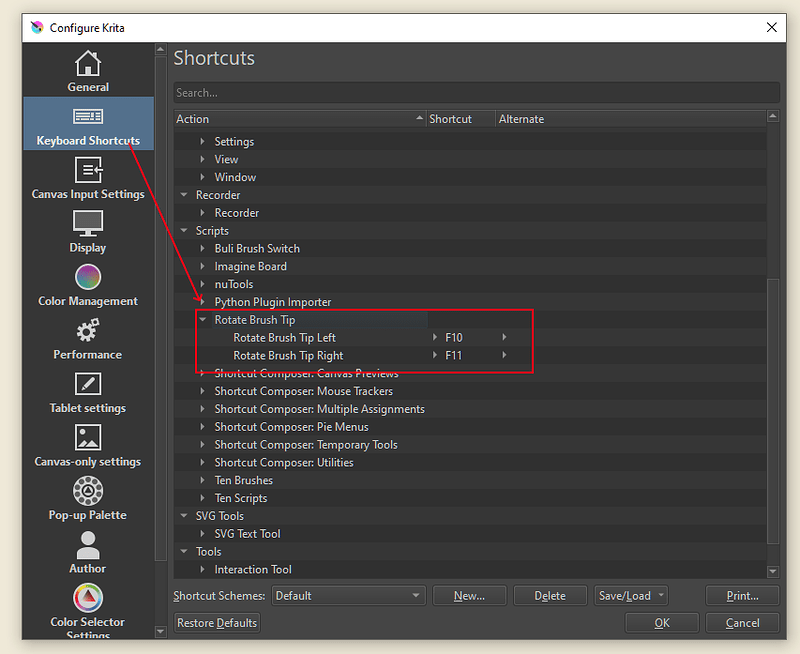 Rotate Brush Tip [Extension] - Plugins and Scripts - Krita Artists
