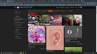 Krita-artists weird display