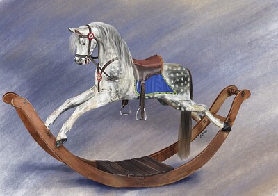 Vintage Rocking Horse EXPORT