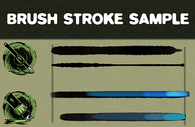 BRUSH STROKE SAMPLE GROUP - 004