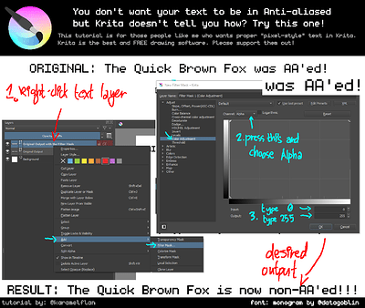 Pixel Text fix