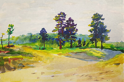 edge of the forest based on Shishkin.2021