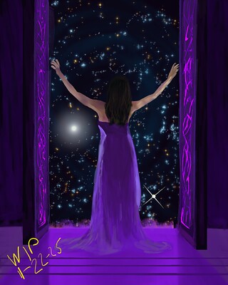 Krita Challenge 0125 Magical Adventure The Door WIP