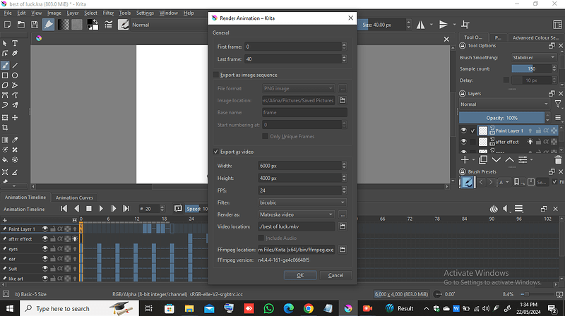 Another animation rendering problem - General Questions - Krita Artists