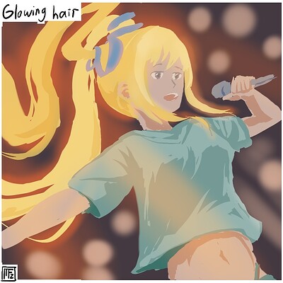 Glowing_hair_Daily_Spitpaint
