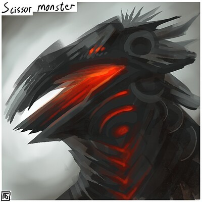 Scissor_monster_Daily_Spitpaint