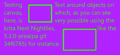 Testing Text around objecs small