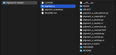 Pigment. O files screenshot