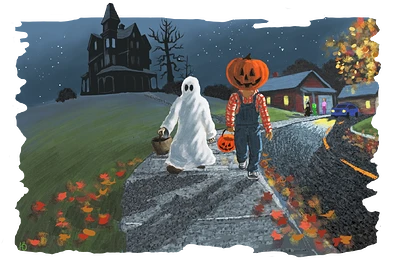 halloween scene A