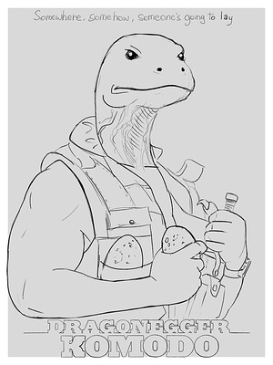 Komodo film poster parody WIP