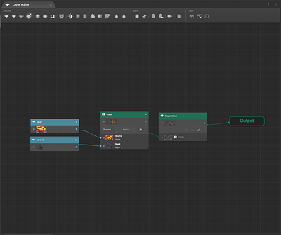 Node-basd layer editor of BlackInk