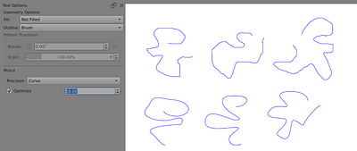 Freehand Path Tool Curve Optimise