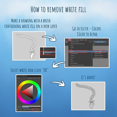 How to remove white fill