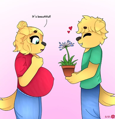 Tristan Gives Laina a Flower