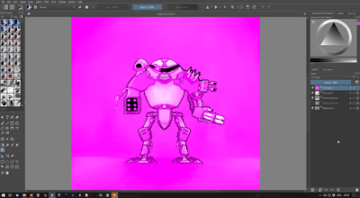 1 - magenta fill layer