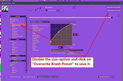 adjust stamp setting