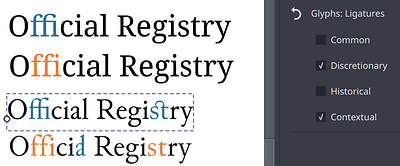 opentype-ligatures