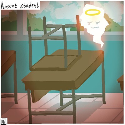 Absent_student_Daily_Spitpaint
