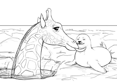 Unexpected meeting on the sea ice WIP