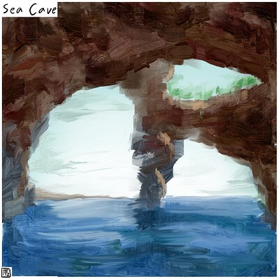 Sea_cave_Daily_Spitpaint