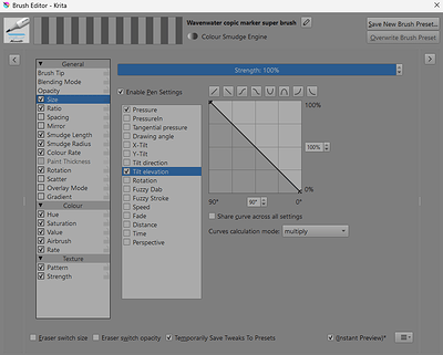 Tilt Controls Size