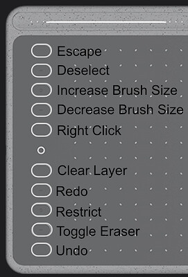 Huion Key Assignments