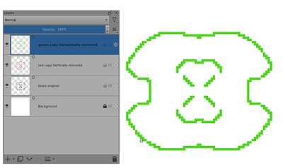 Perfect pixel mirroring