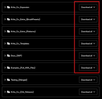 Krita 5 expansion 0 initial download