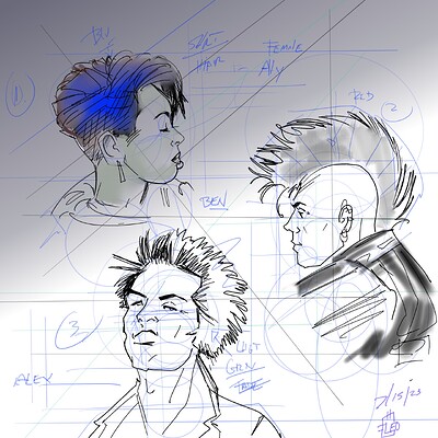 PUNK CONCEPT ART DRAFTS #1
