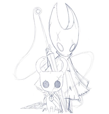 holoowknight and hornet boceto