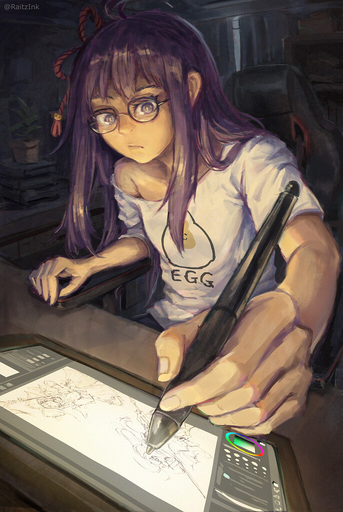 Working Late at Night (Pikat fanart)