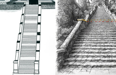 Sides that indicate the landing