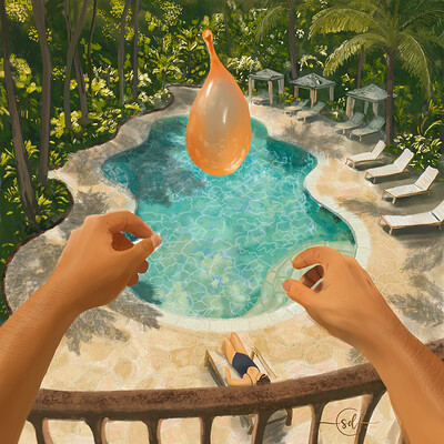 Krita Challenge 0326 5 Sec Before Water Balloon Fin