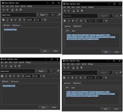 Text tool broken test