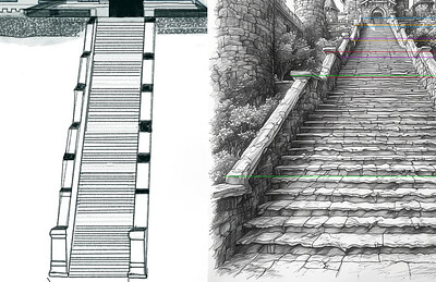 Reduced Size of Steps in Distance