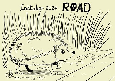 Inktober 2024 27 Road