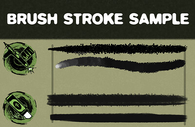 BRUSH STROKE SAMPLE GROUP - 006