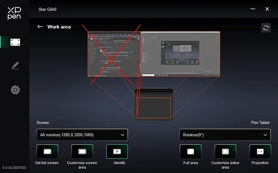 XP-PEN Star G640 - working area