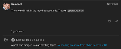 Reply in 1 year old topic