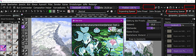 6) Expanding Spacer - Krita 4.4.5; Windows 10