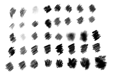 ULTIMATE KRITA CHARCOAL BRUSHES 1
