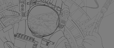 Космонавт окончательный набросок 1