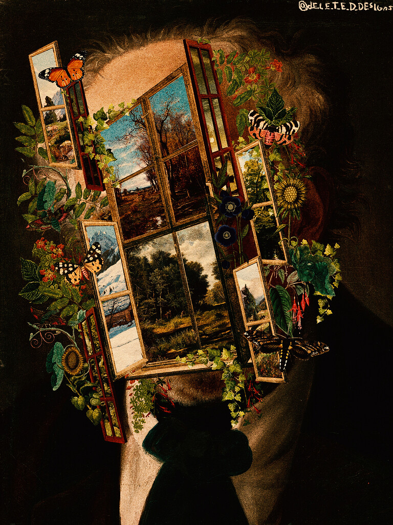 Digital Collage Artist Using Krita