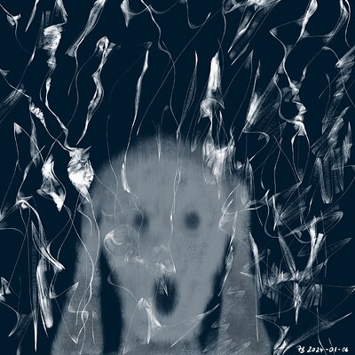 Face under Frozen Water