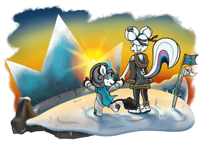 Discovery in Winter Mountains - Sunset - by Alberto Sicilia Domínguez