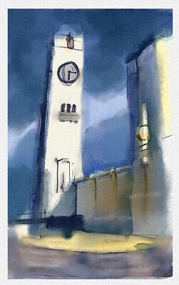 clock tower thumb