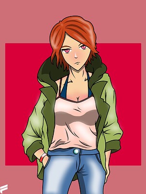 girl with jackets