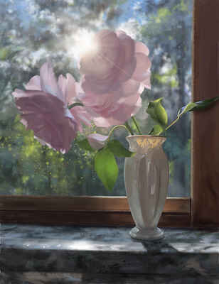 Sunlit Roses
