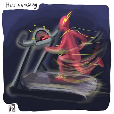 Hero_in_training_Daily_Spitpaint